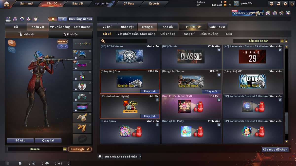 shop acc cf uy tin gia re
